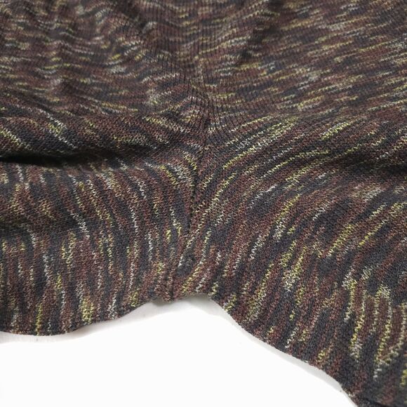 VTG Thin Knit 3pc Set Stretch Sm-Lg Artsy Brown Jacket Top Pants Boho Chic Y2K - Picture 15 of 16